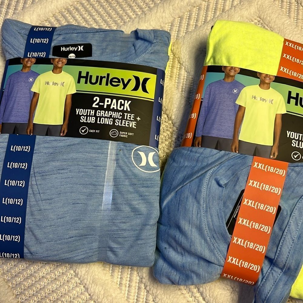 HURLEY - 2 Pack - Short Sleeve and Long Sleeve